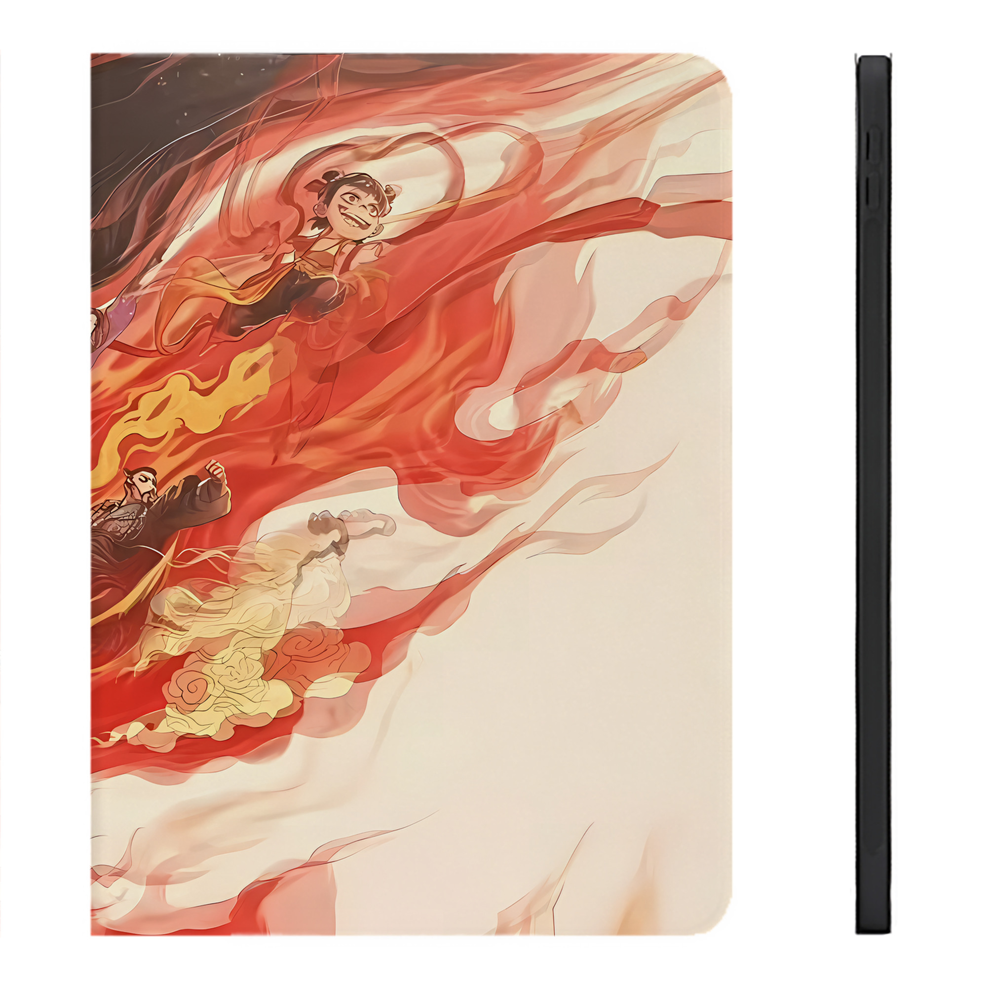 （画像用） Ne Zha 2 ナタ 魔童の大暴れ IPadケース ペンホルダー付き ブックスタイルデザイン